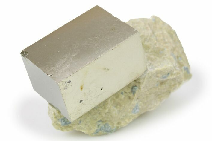 Natural Pyrite Cube In Rock - Navajun, Spain #265323